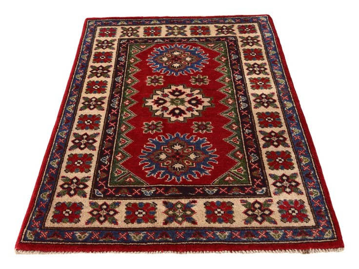 Detail image of 2' 8 x 4' 2 Hand Knotted Kazak Rug
