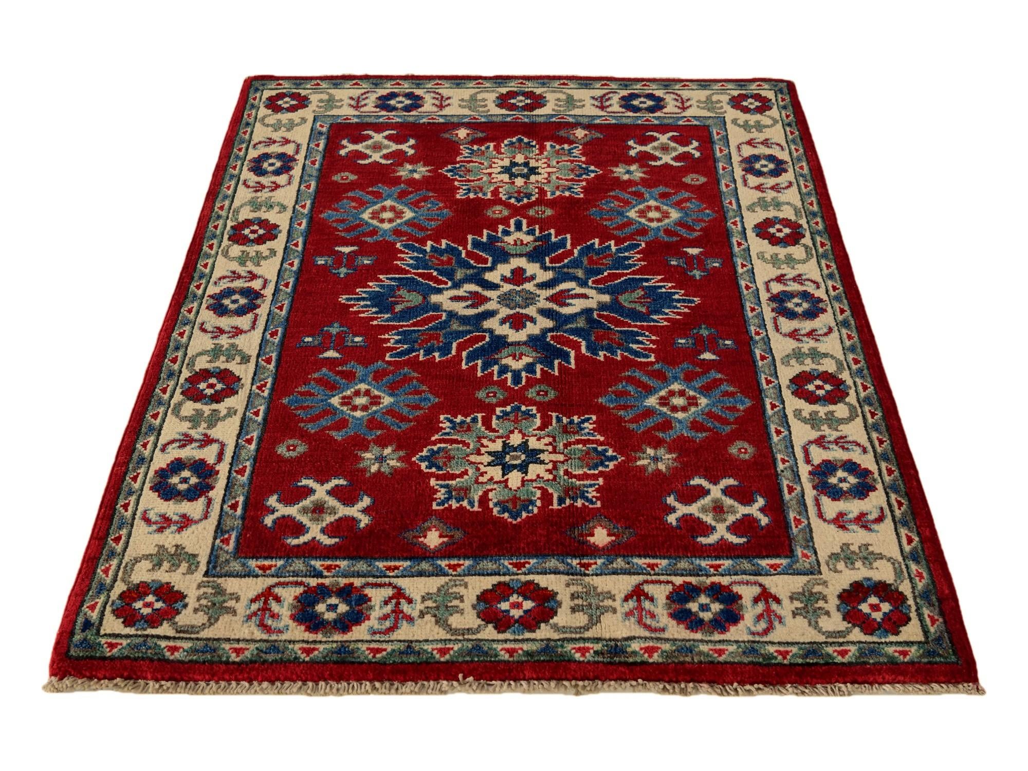 2' 8 x 4' 1 Hand Knotted Kazak Rug