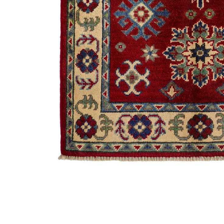 Detail image of 2' 8 x 4' 1 Hand Knotted Kazak Rug