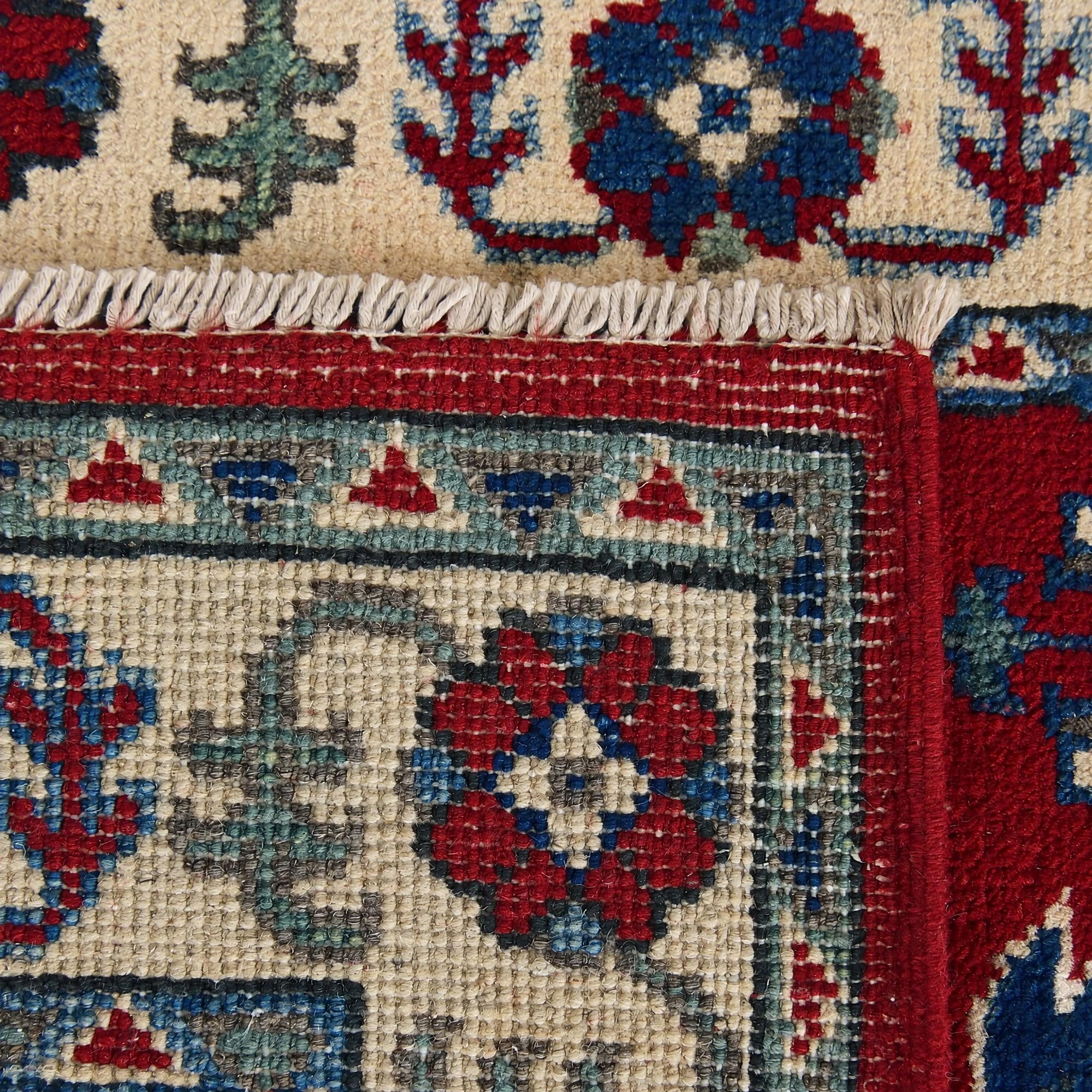 80cm x 125cm Hand Knotted Kazak Rug