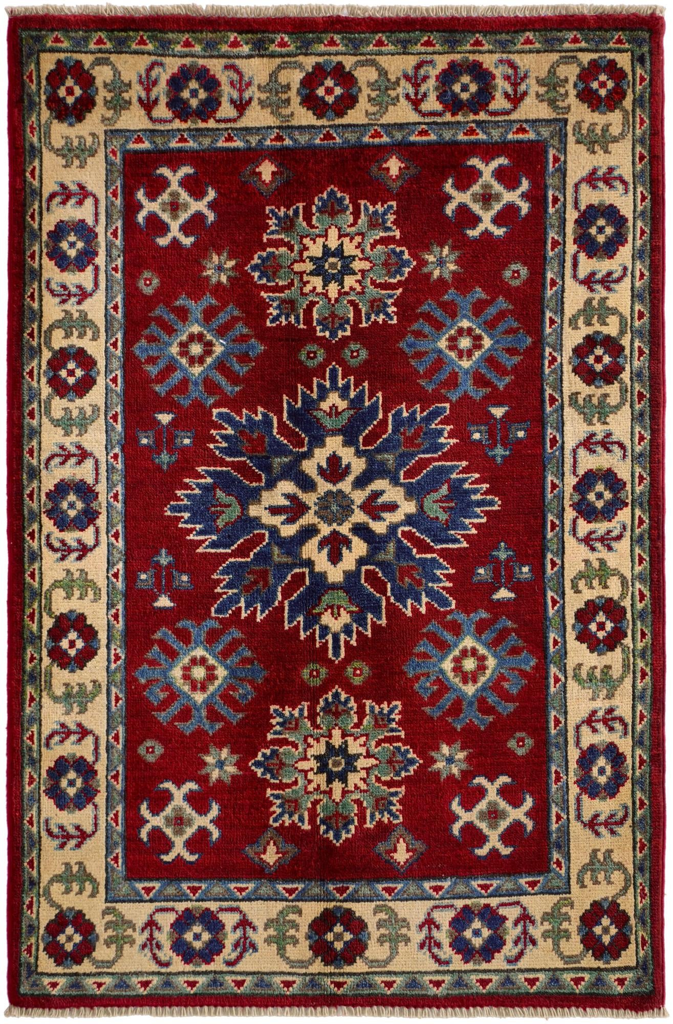 2' 8 x 4' 1 Hand Knotted Kazak Rug