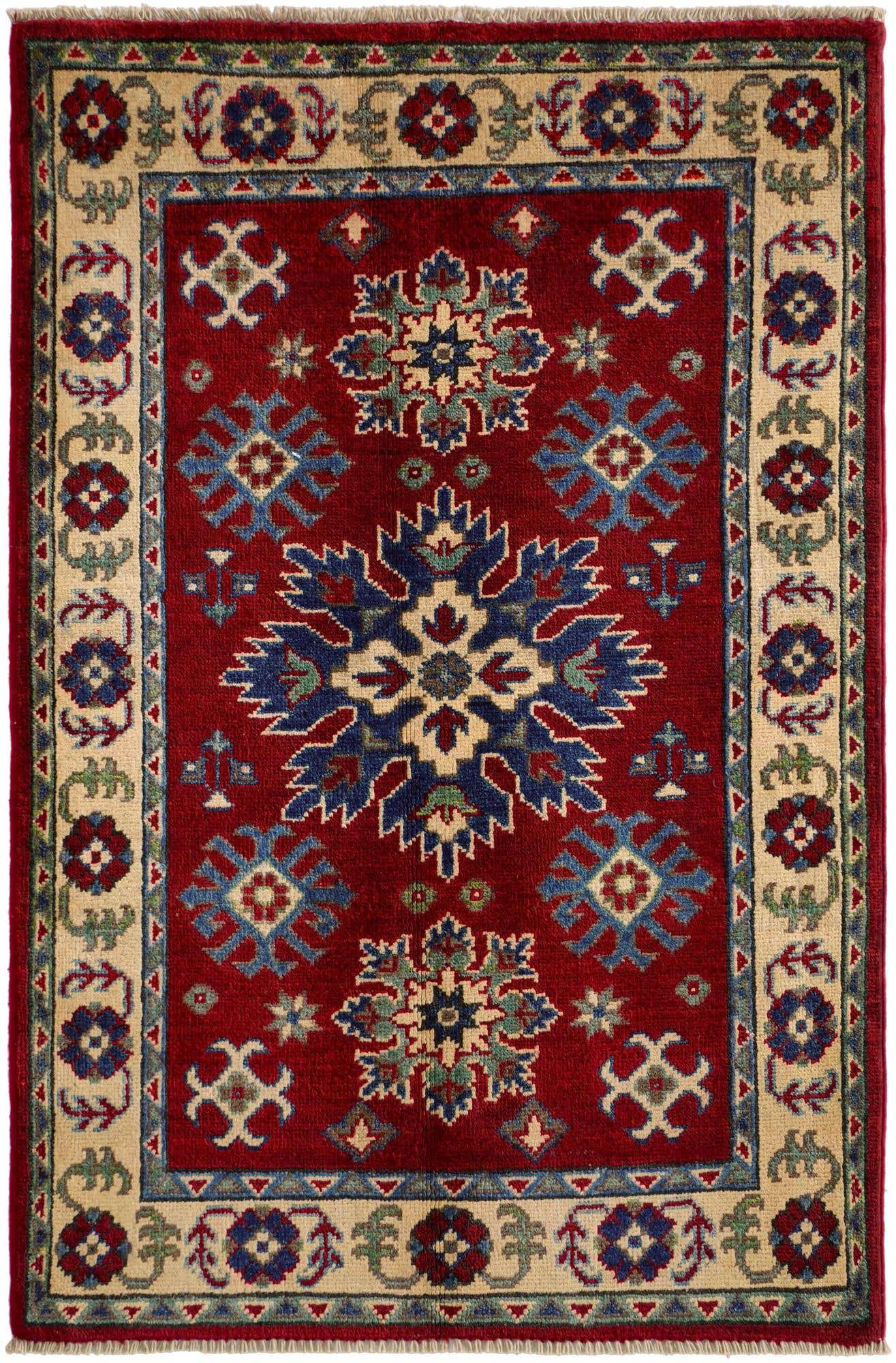 2' 8 x 4' 1 Hand Knotted Kazak Rug