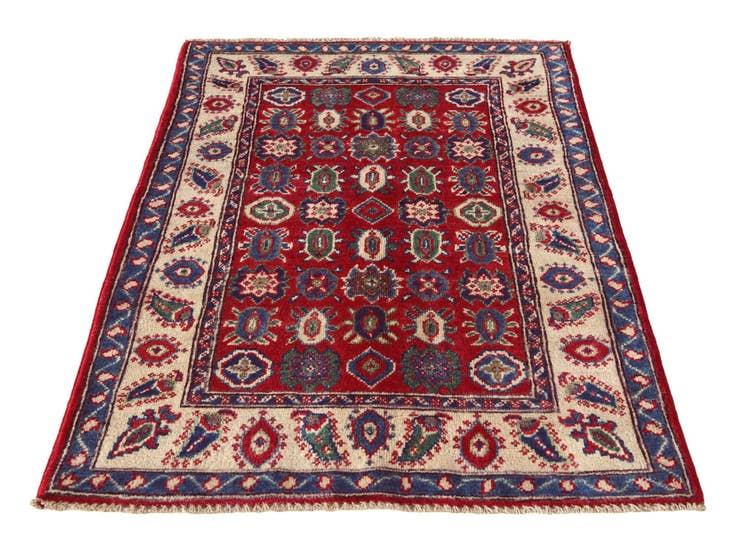 Detail image of 2' 8 x 4' 2 Hand Knotted Kazak Rug