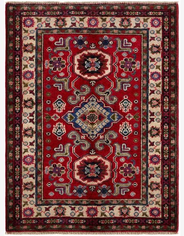 2' 11 x 3' 9 Hand Knotted Kazak Rug