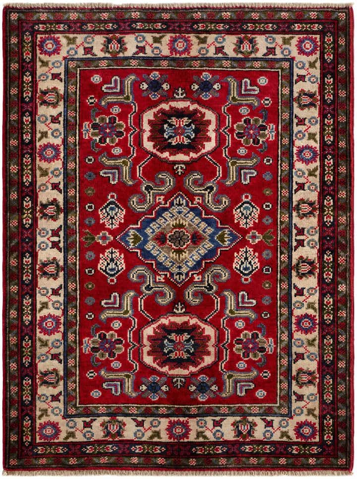 2' 11 x 3' 9 Hand Knotted Kazak Rug