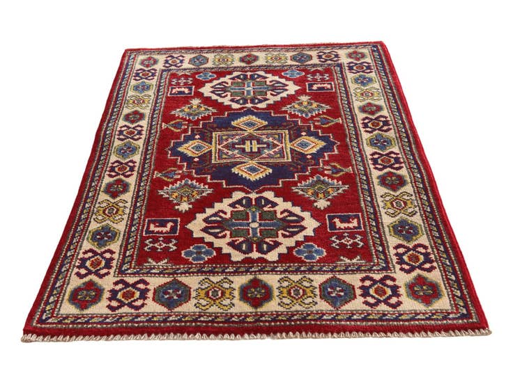 Detail image of 2' 7 x 3' 8 Hand Knotted Kazak Rug