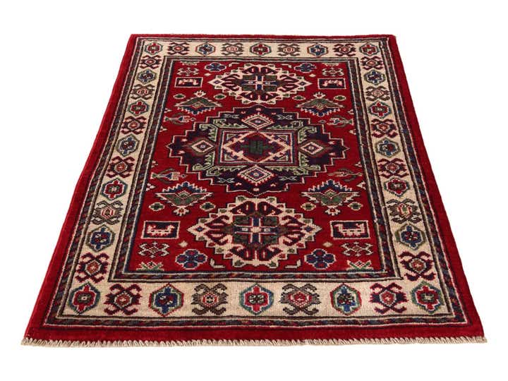 2' 8 x 4' Hand Knotted Kazak Rug