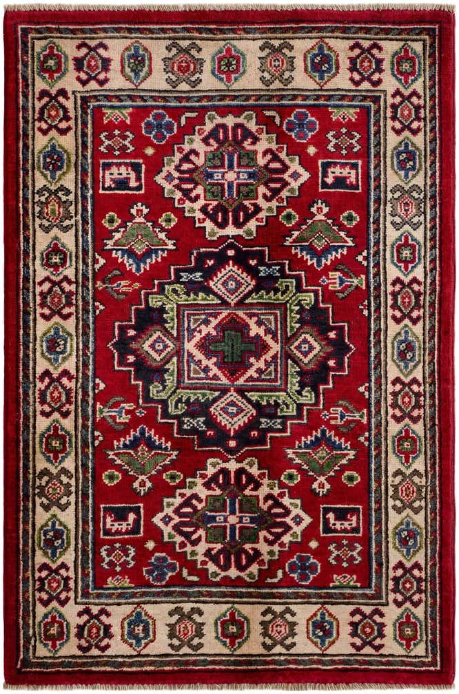 2' 8 x 4' Hand Knotted Kazak Rug