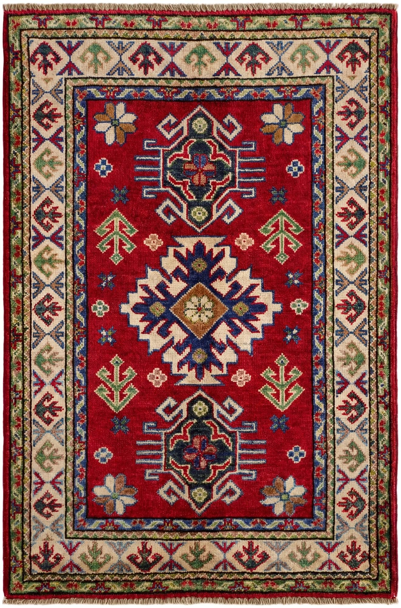 2' 9 x 4' 2 Hand Knotted Kazak Rug