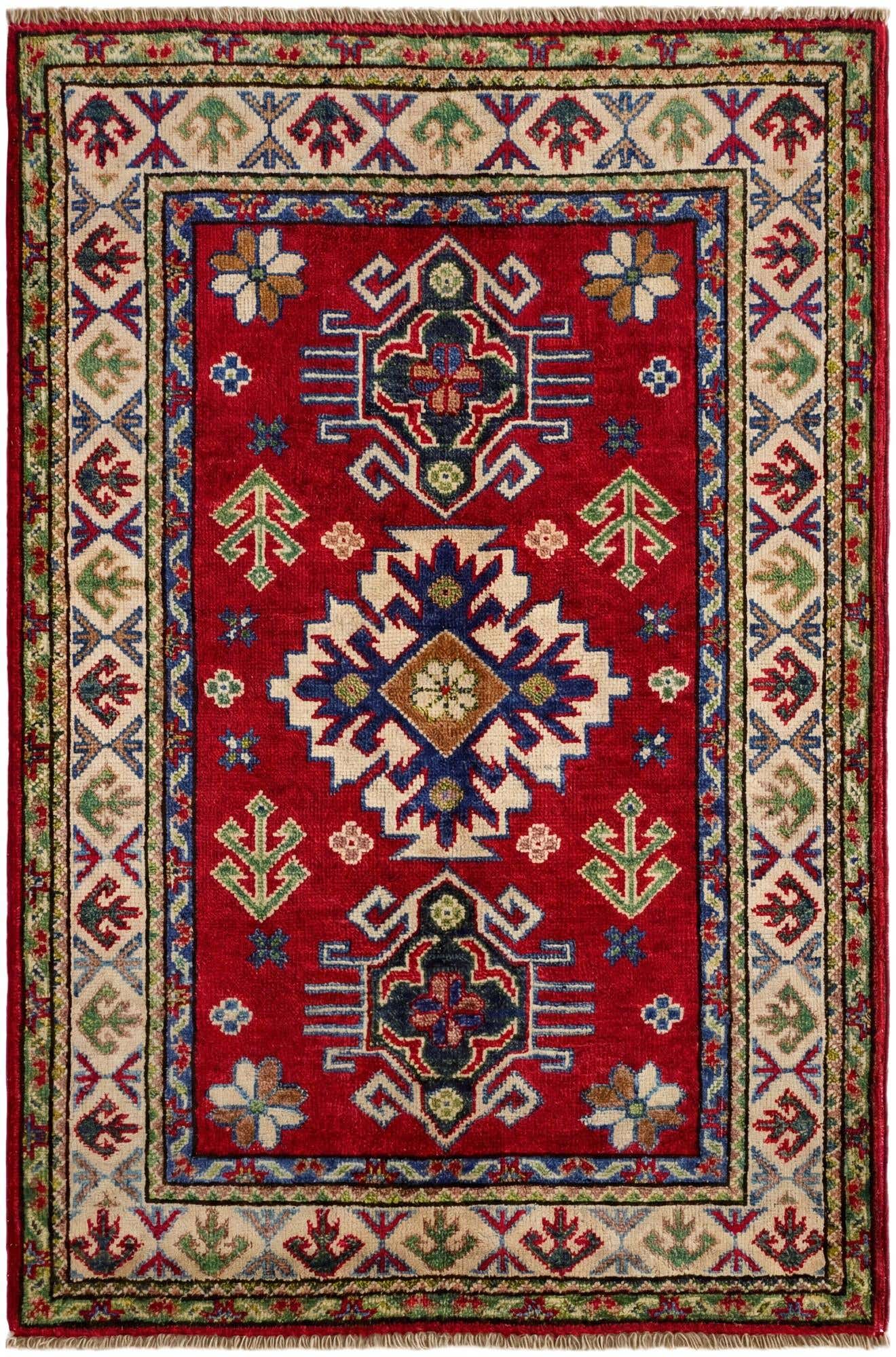 2' 9 x 4' 2 Hand Knotted Kazak Rug