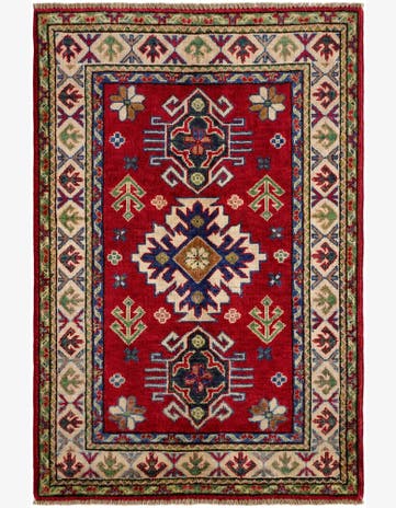 2' 9 x 4' 2 Hand Knotted Kazak Rug