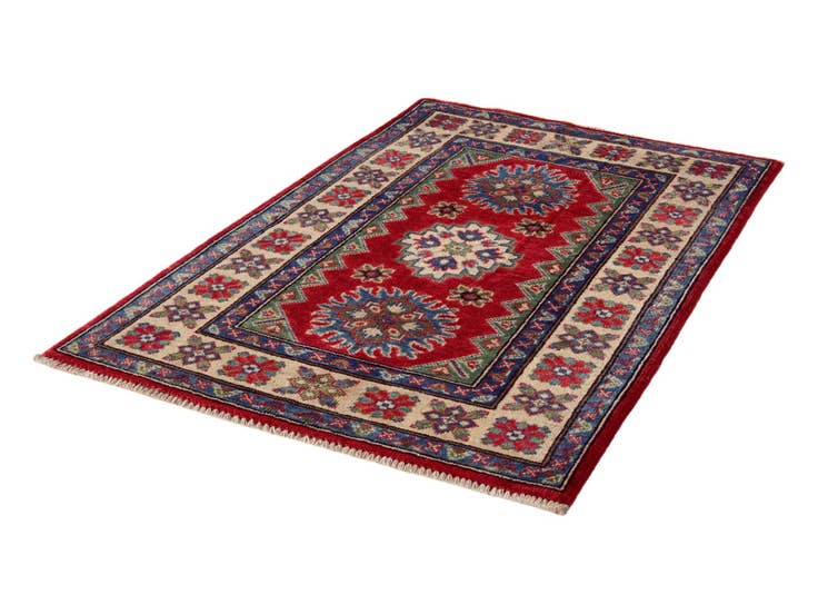 Detail image of 2' 8 x 4' Hand Knotted Kazak Rug
