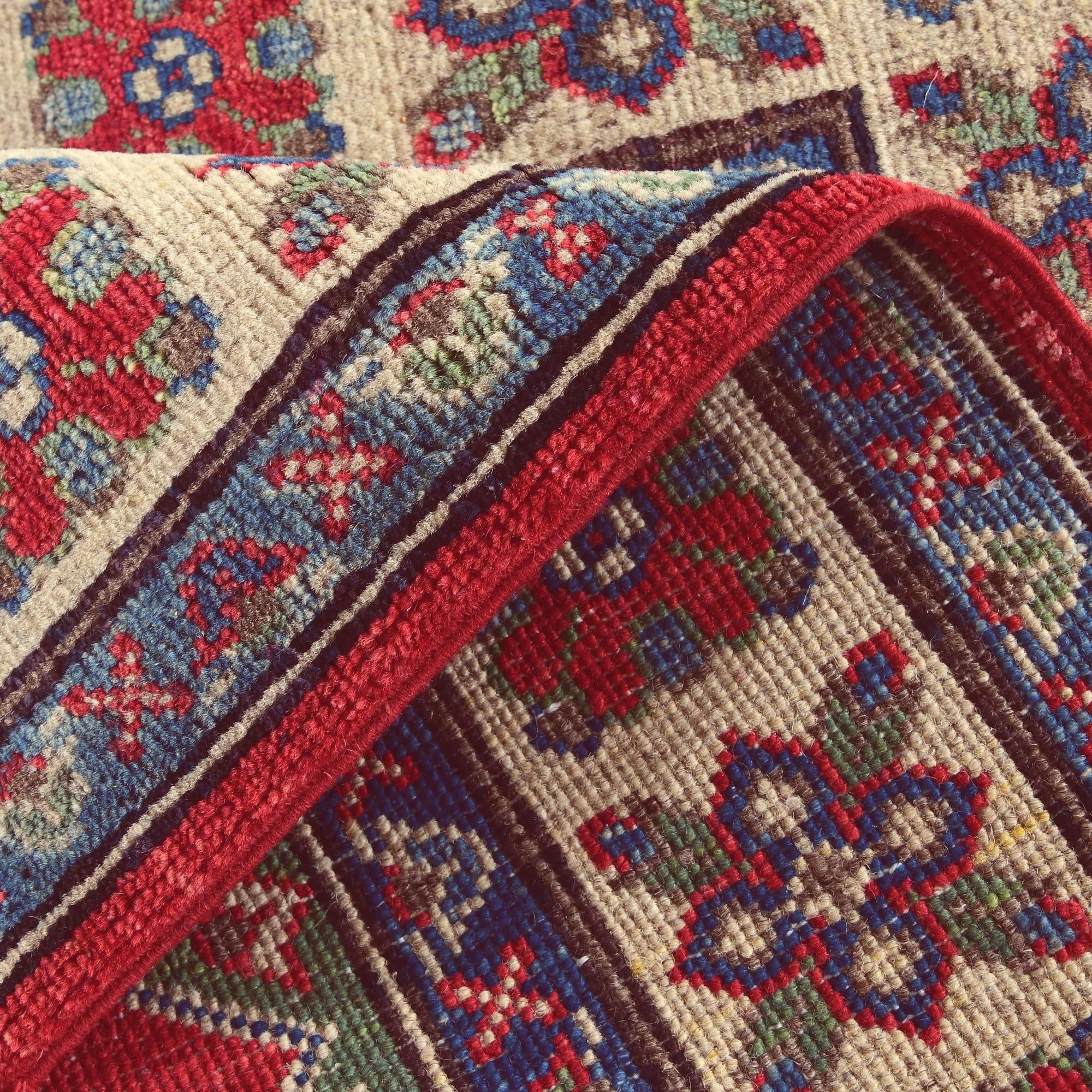 2' 8 x 4' Hand Knotted Kazak Rug