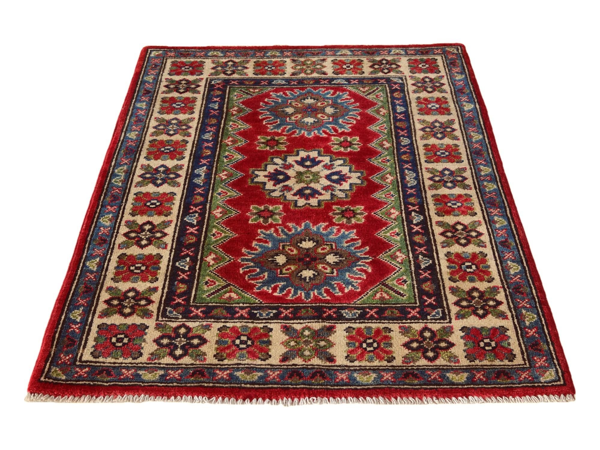 2' 7 x 3' 10 Hand Knotted Kazak Rug