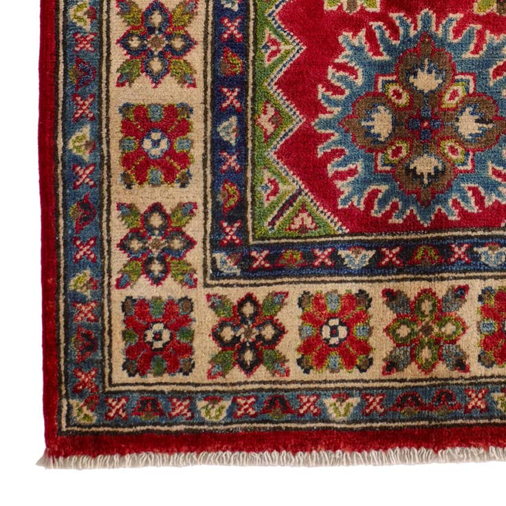 Detail image of 2' 7 x 3' 10 Hand Knotted Kazak Rug