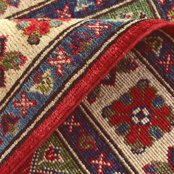 Detail image of 2' 7 x 3' 10 Hand Knotted Kazak Rug