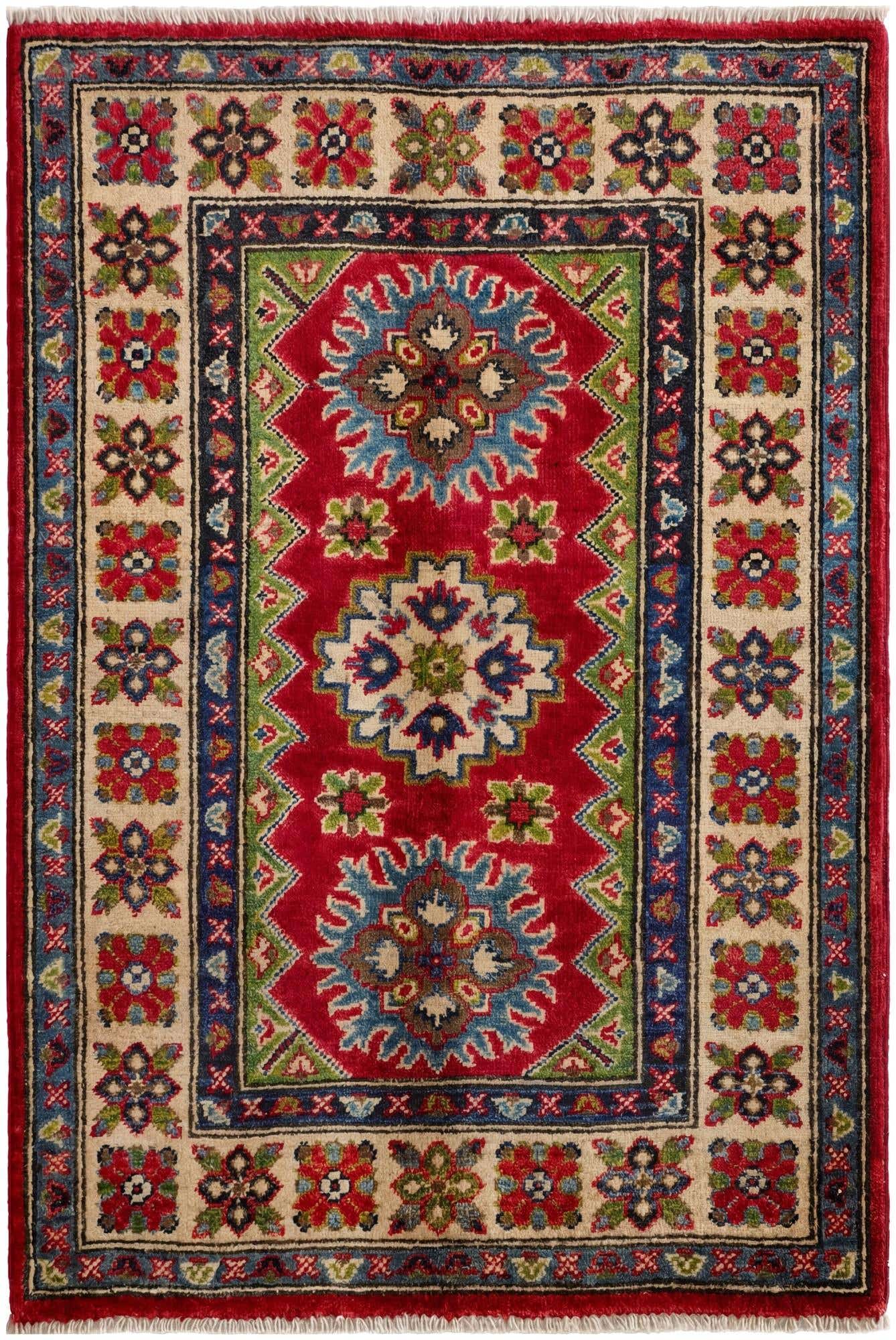 2' 7 x 3' 10 Hand Knotted Kazak Rug