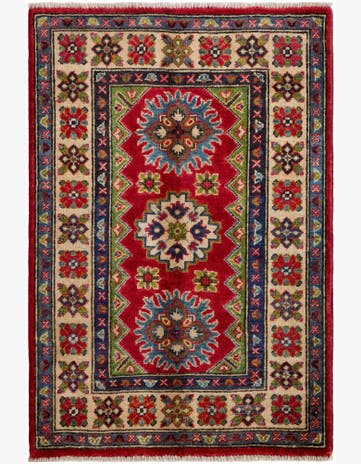 2' 7 x 3' 10 Hand Knotted Kazak Rug
