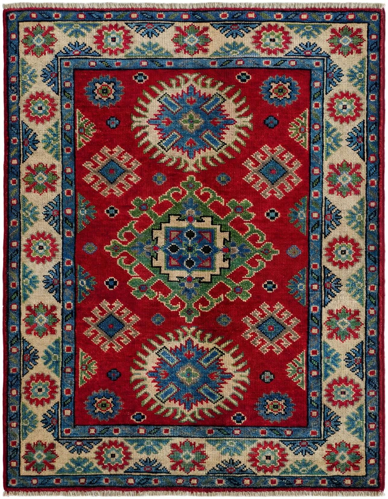 2' 8 x 4' 3 Hand Knotted Kazak Rug