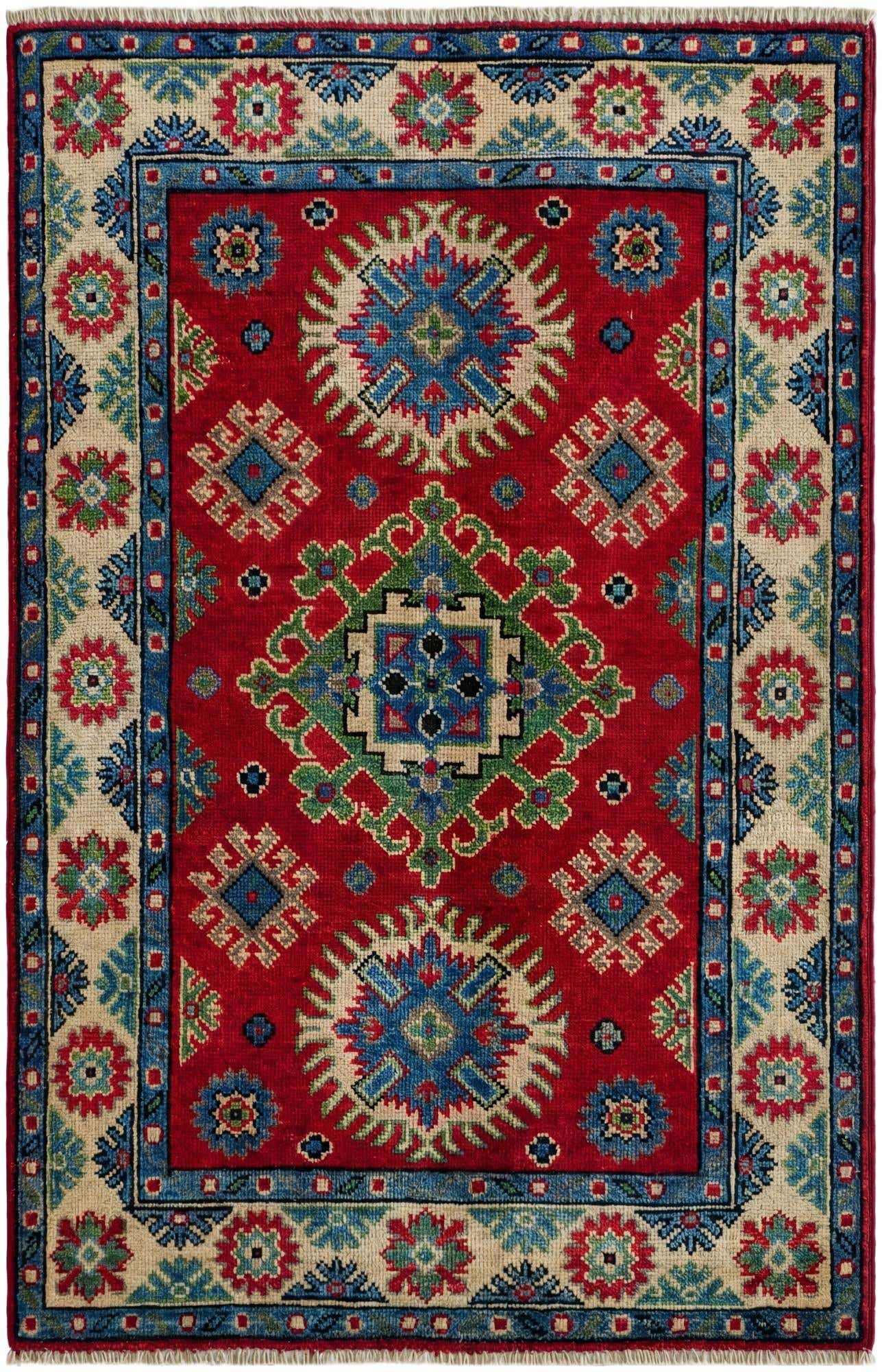 2' 8 x 4' 3 Hand Knotted Kazak Rug