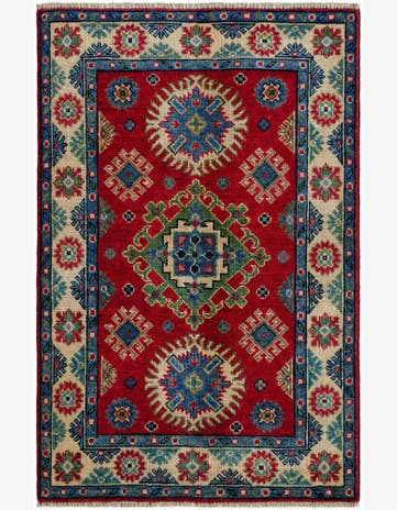 2' 8 x 4' 3 Hand Knotted Kazak Rug