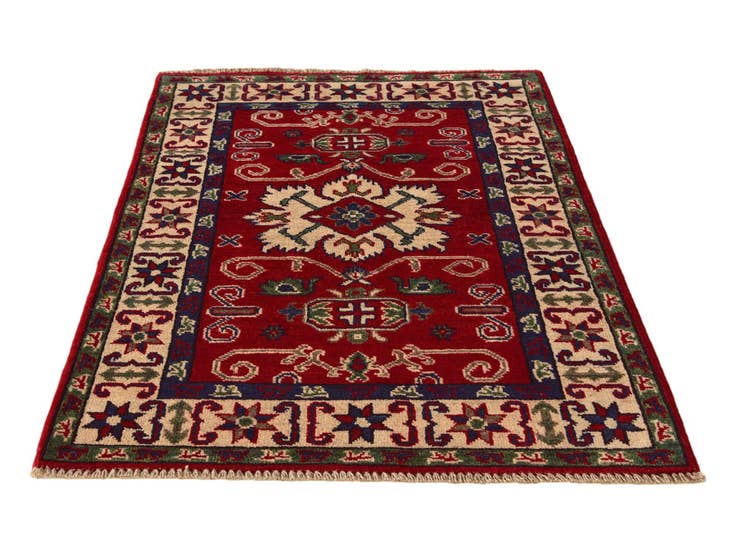 Detail image of 2' 8 x 4' 1 Hand Knotted Kazak Rug