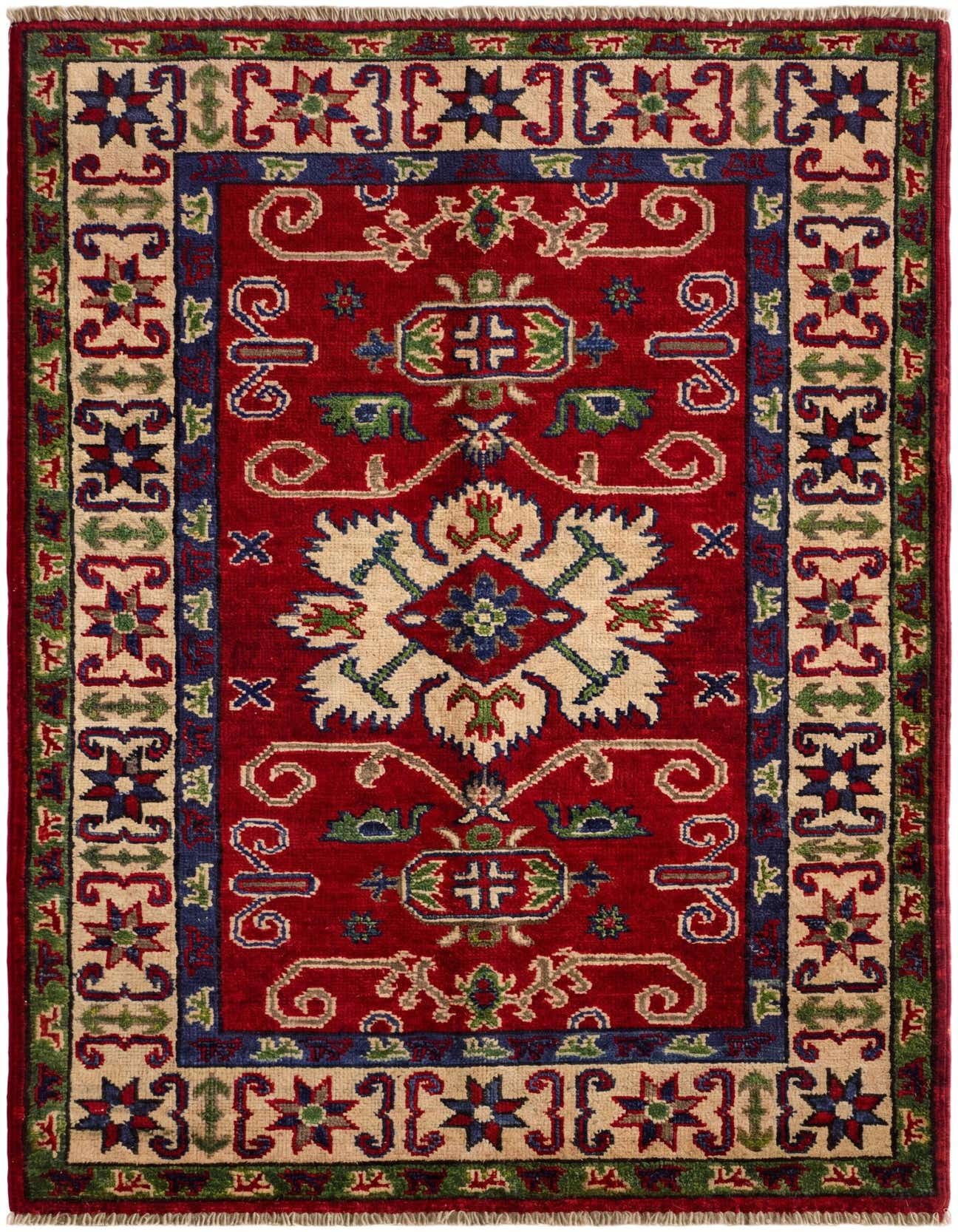2' 8 x 4' 1 Hand Knotted Kazak Rug