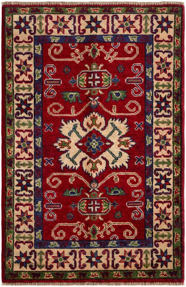 2' 8 x 4' 1 Hand Knotted Kazak Rug