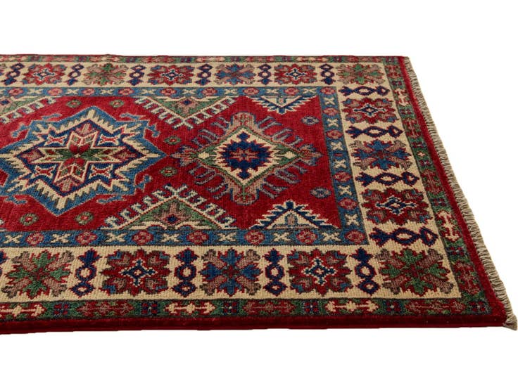 Detail image of 2' 8 x 4' 2 Hand Knotted Kazak Rug