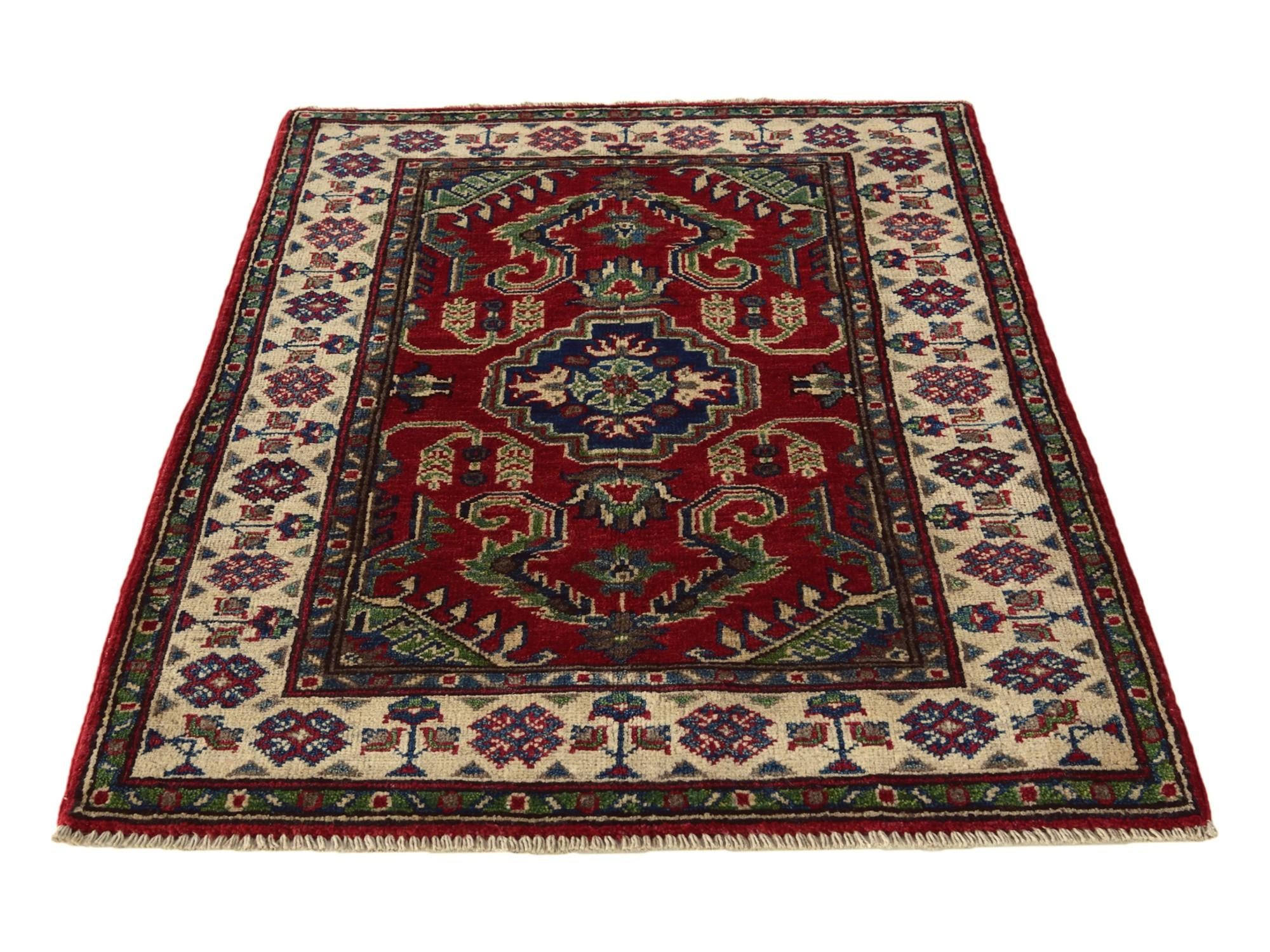 2' 9 x 4' 2 Hand Knotted Kazak Rug