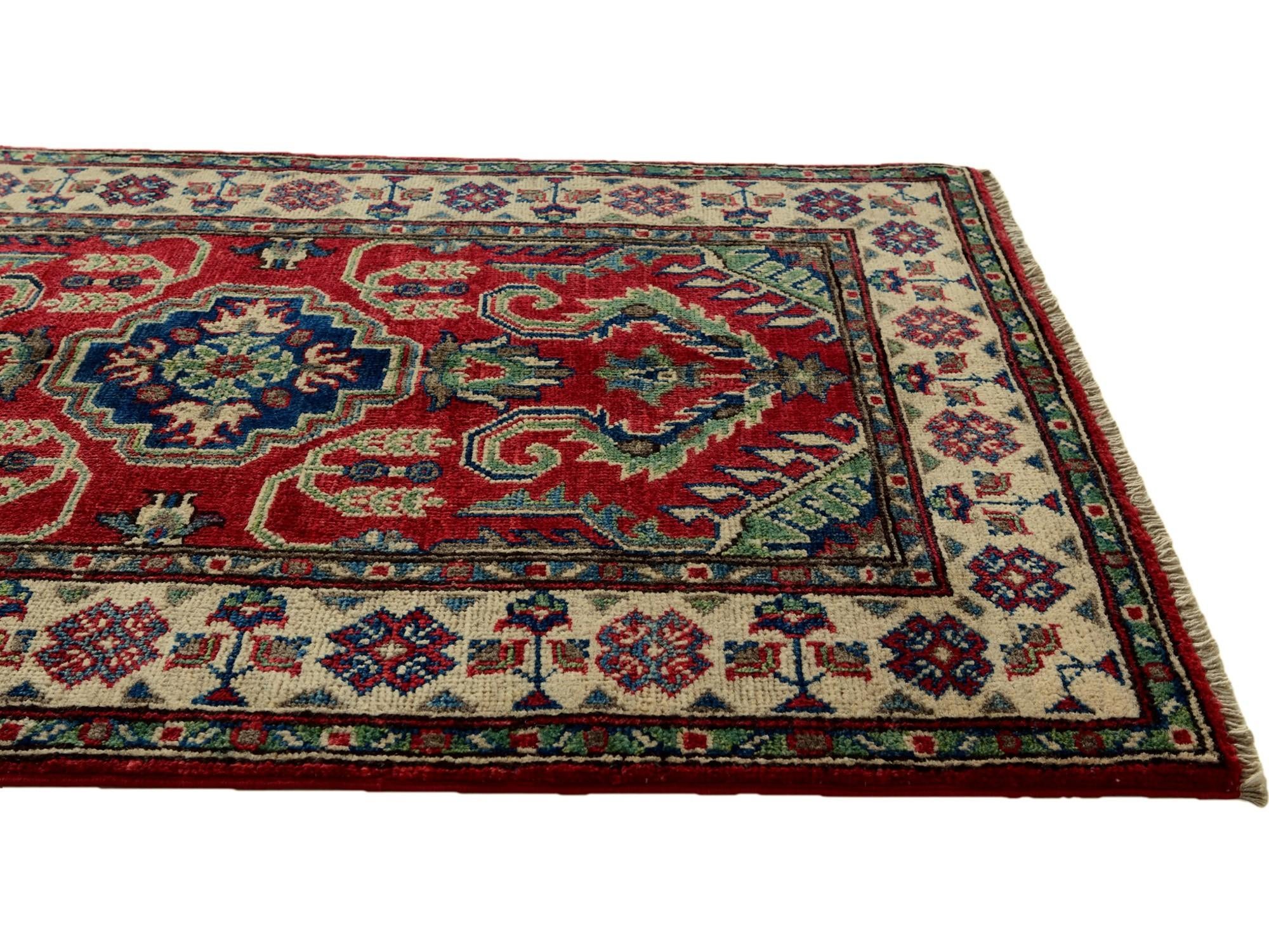 2' 9 x 4' 2 Hand Knotted Kazak Rug