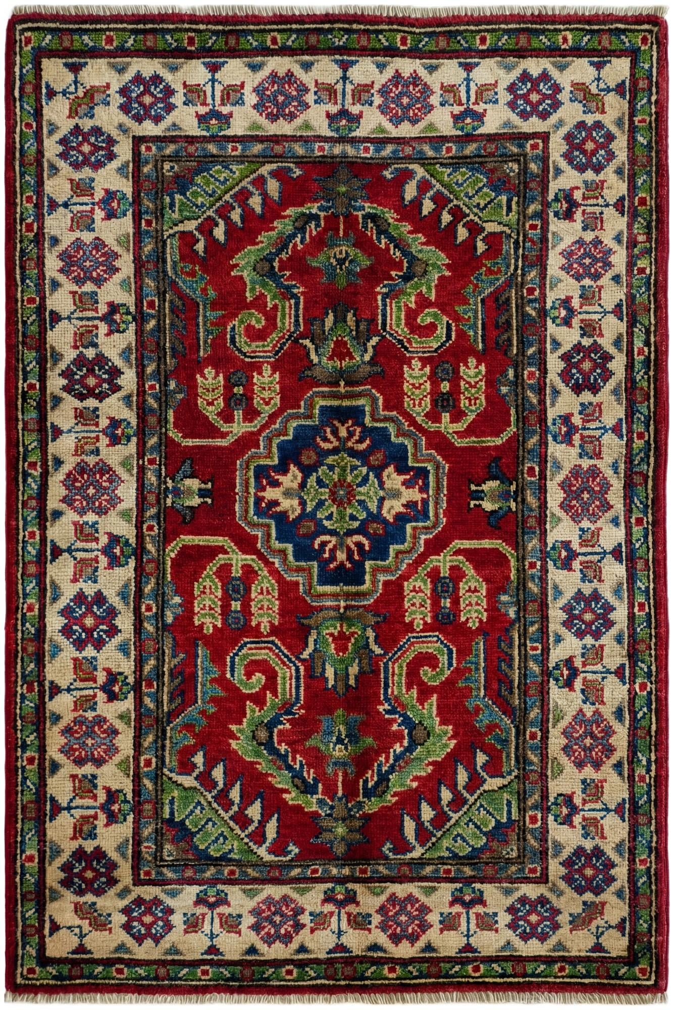 2' 9 x 4' 2 Hand Knotted Kazak Rug
