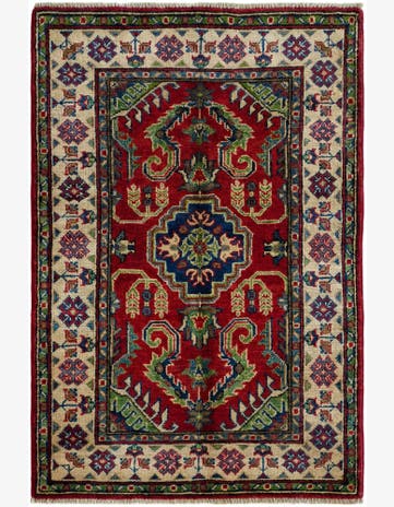2' 9 x 4' 2 Hand Knotted Kazak Rug