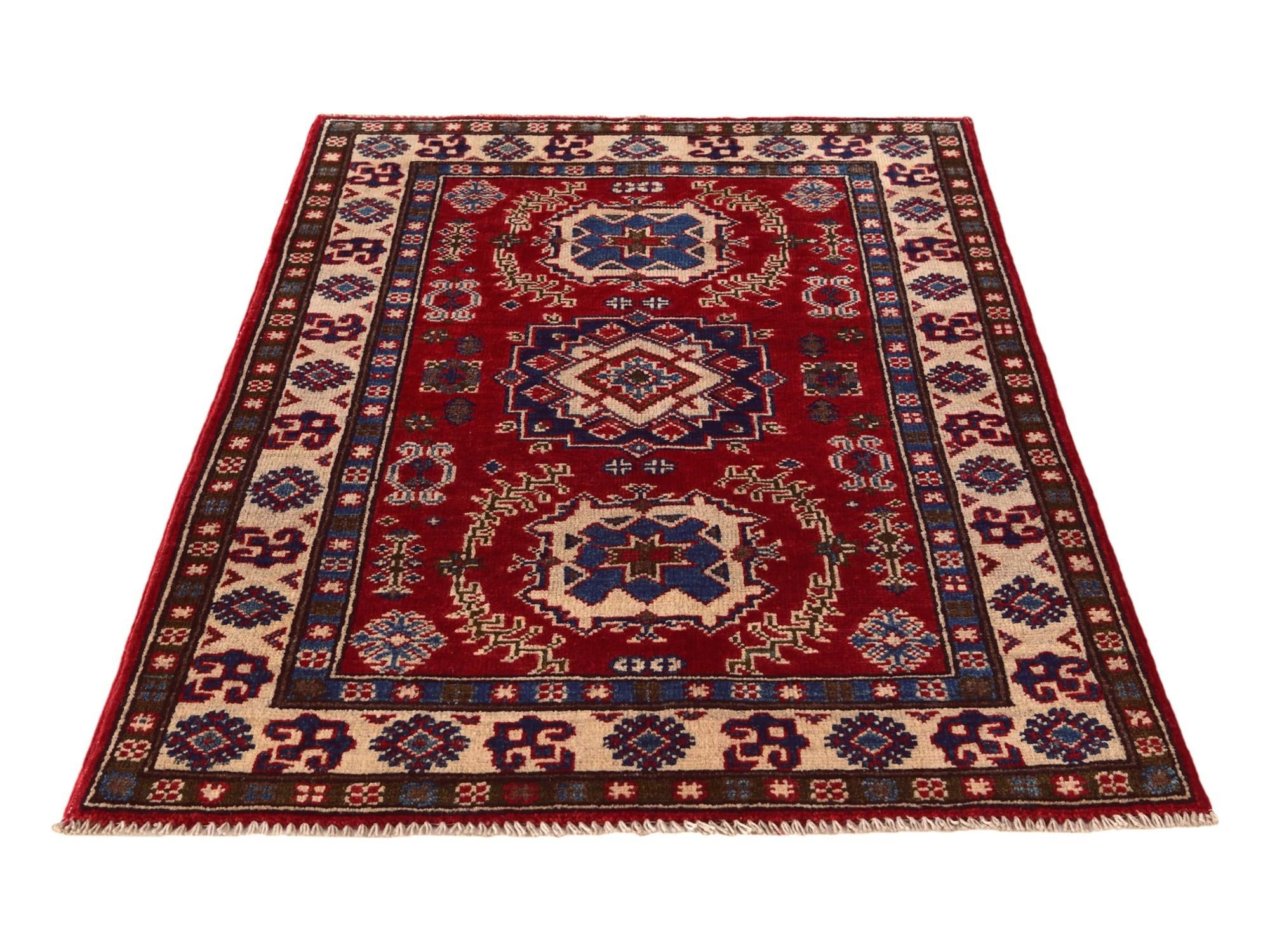 2' 10 x 4' 2 Hand Knotted Kazak Rug