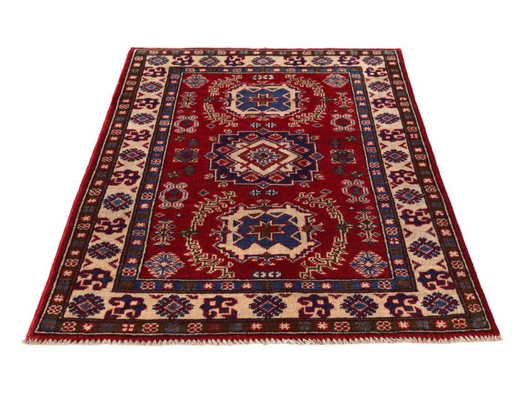Detail image of 2' 10 x 4' 2 Hand Knotted Kazak Rug