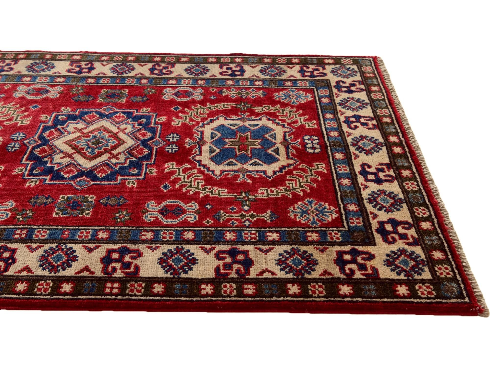 2' 10 x 4' 2 Hand Knotted Kazak Rug