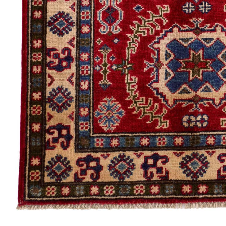 Detail image of 2' 10 x 4' 2 Hand Knotted Kazak Rug