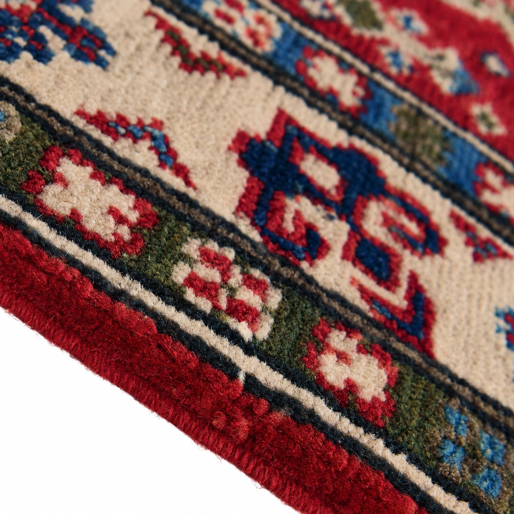 Detail image 8 of 12: 2' 10 x 4' 2 Hand Knotted Kazak Rug