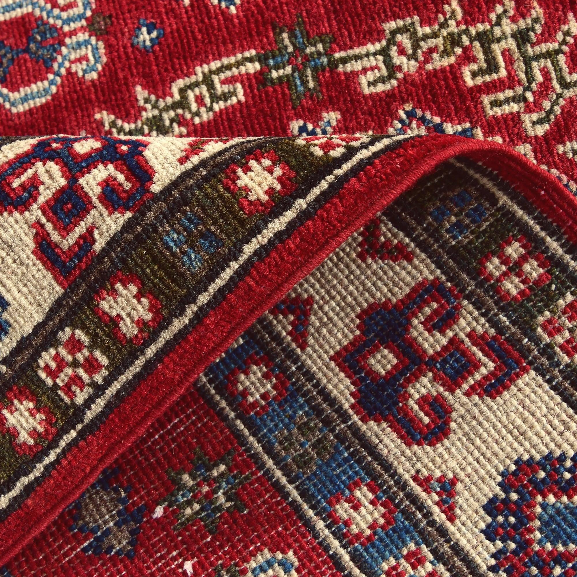 2' 10 x 4' 2 Hand Knotted Kazak Rug