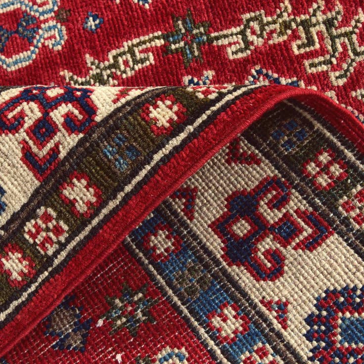 Detail image of 2' 10 x 4' 2 Hand Knotted Kazak Rug
