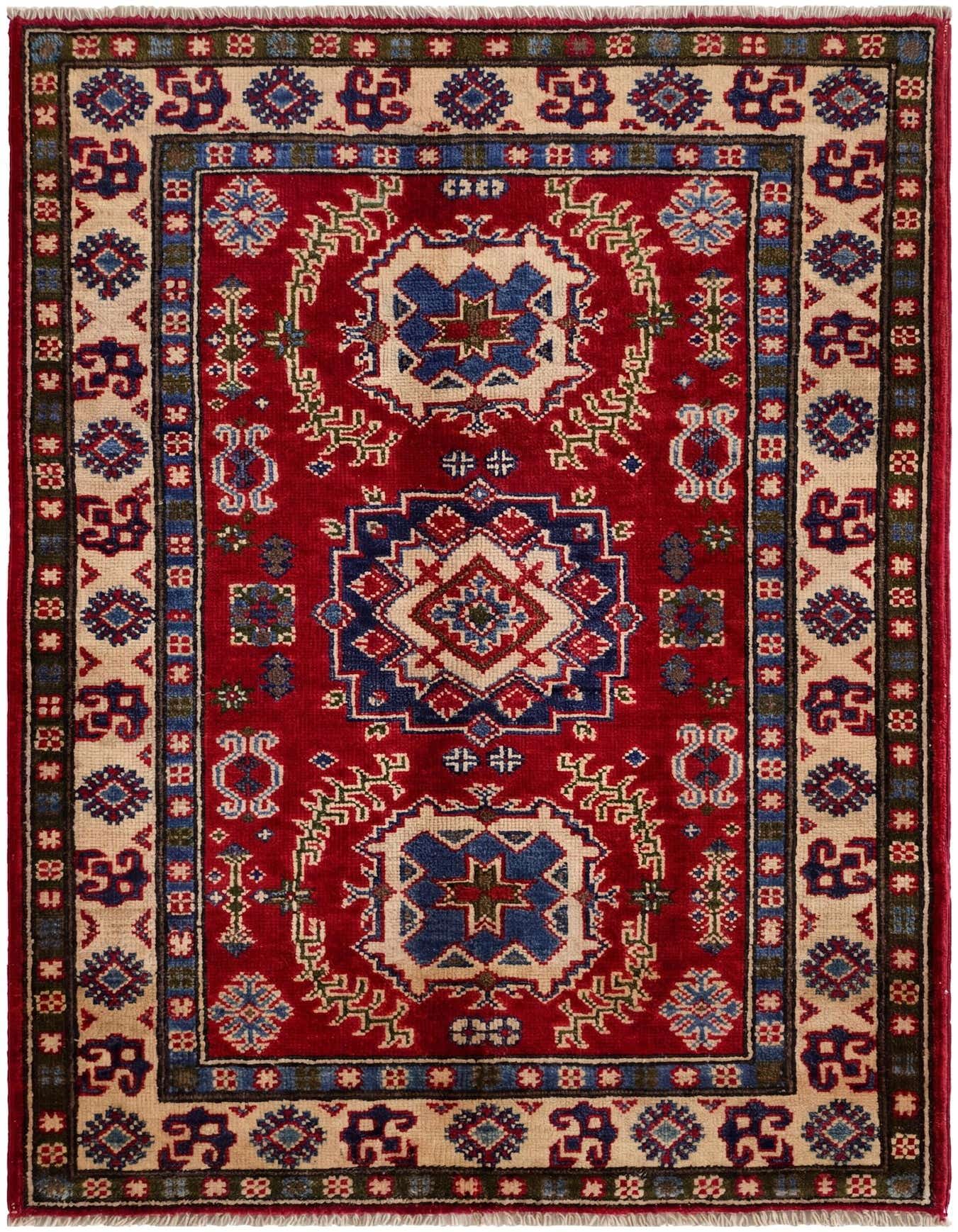 2' 10 x 4' 2 Hand Knotted Kazak Rug