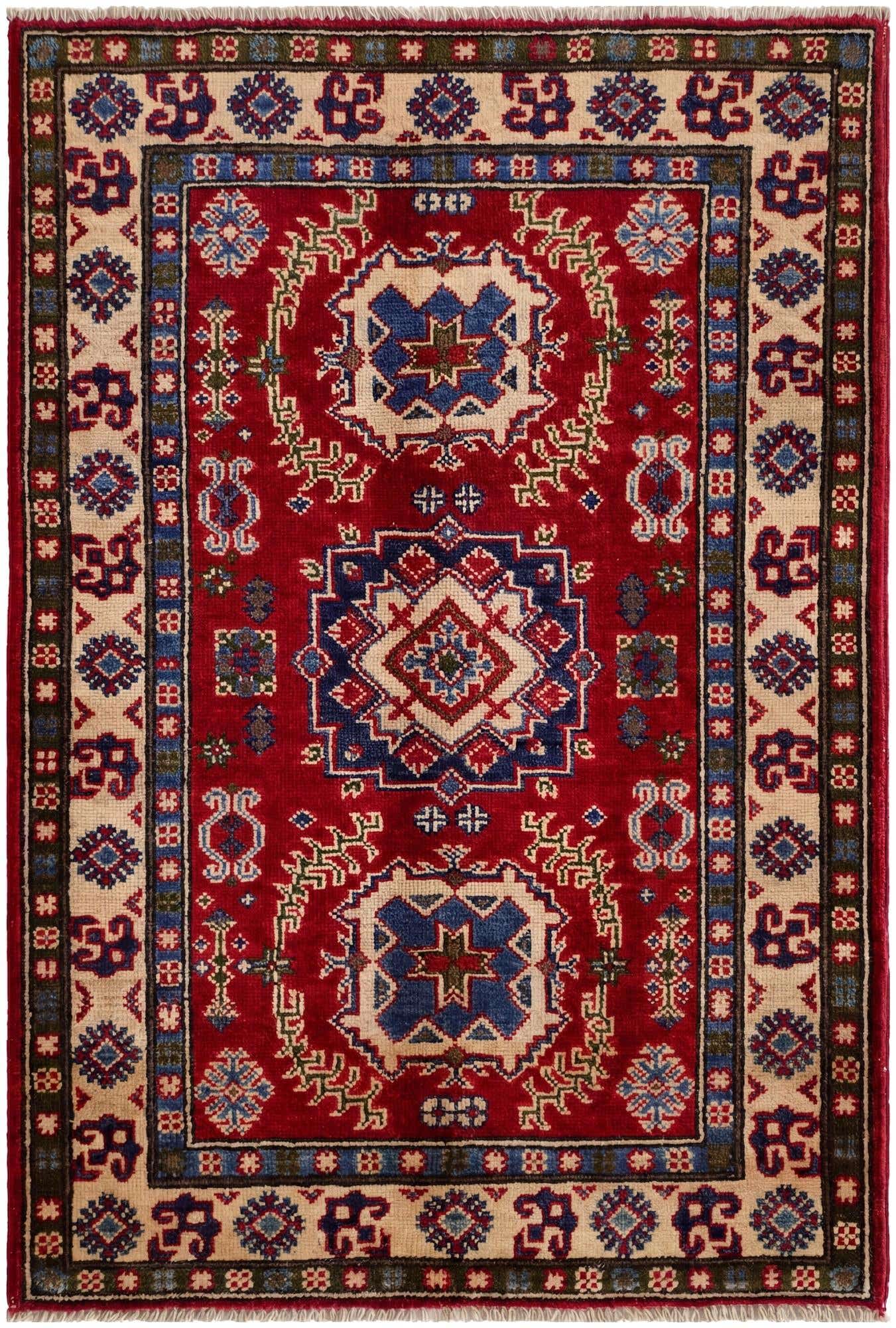2' 10 x 4' 2 Hand Knotted Kazak Rug