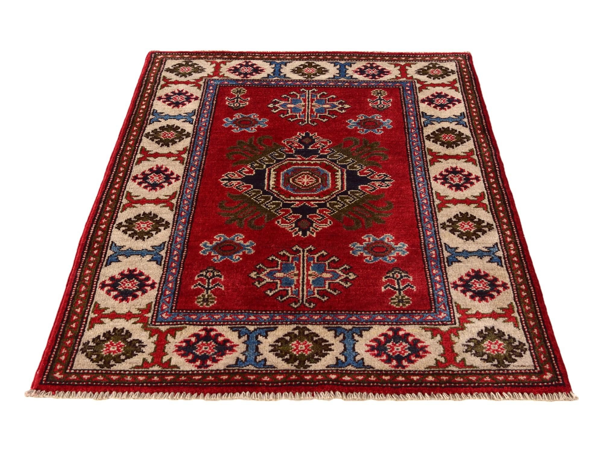 2' 8 x 4' Hand Knotted Kazak Rug