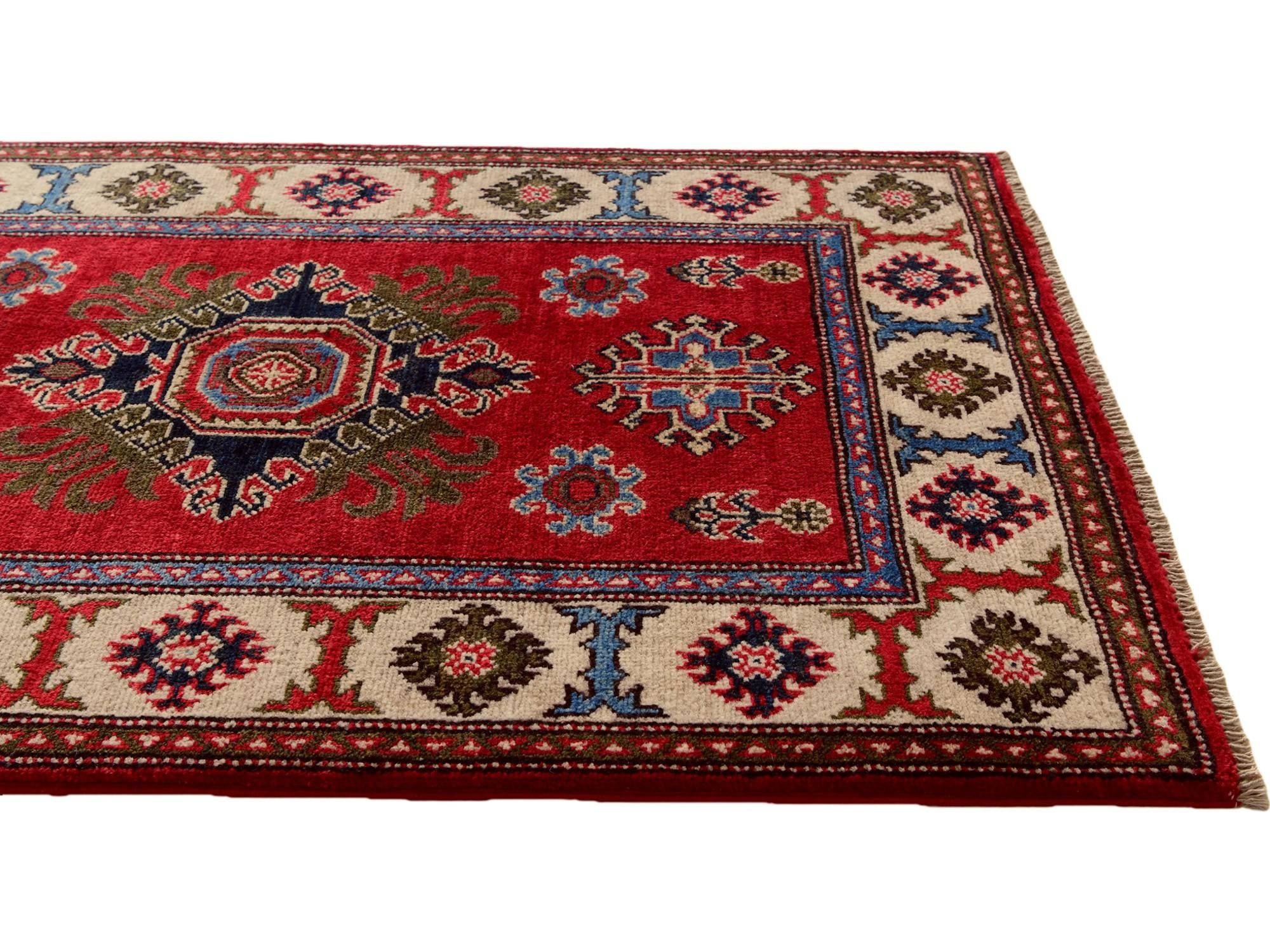 2' 8 x 4' Hand Knotted Kazak Rug