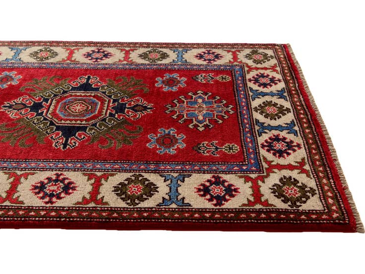 Detail image of 2' 8 x 4' Hand Knotted Kazak Rug