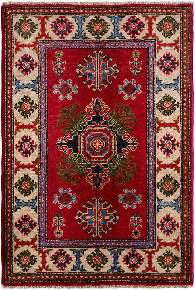 2' 8 x 4' Hand Knotted Kazak Rug