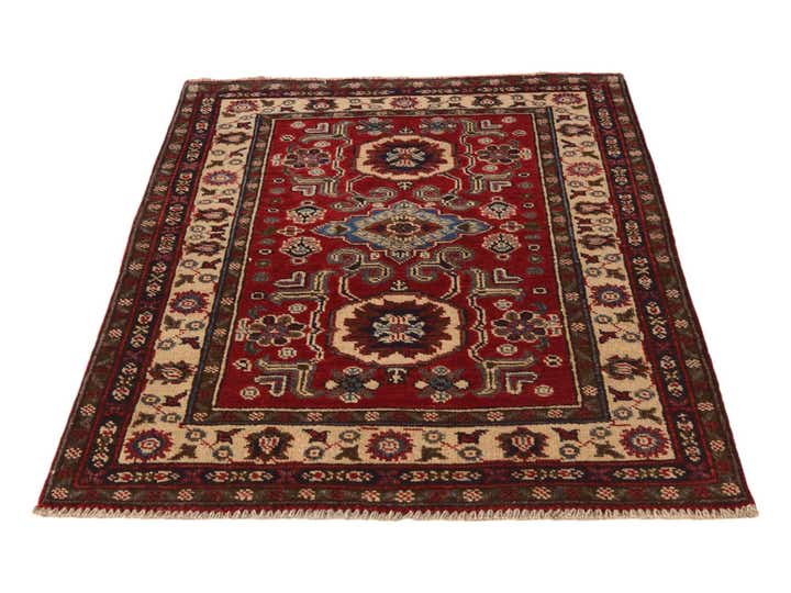 2' 9 x 4' Hand Knotted Kazak Rug