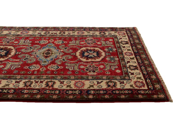 Detail image of 2' 9 x 4' Hand Knotted Kazak Rug