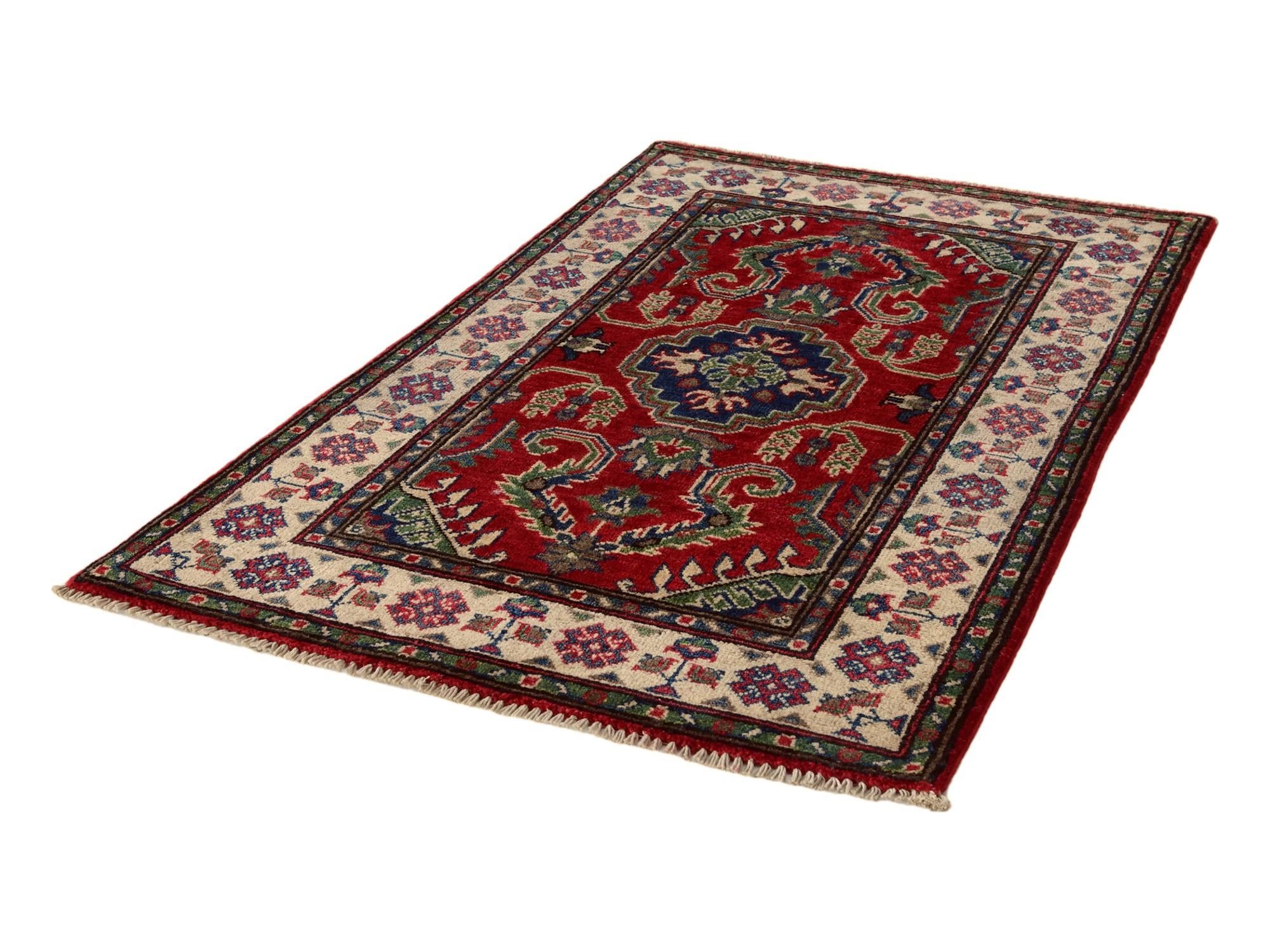 2' 6 x 4' 1 Hand Knotted Kazak Rug