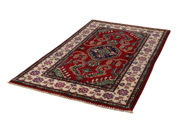 Detail image of 2' 6 x 4' 1 Hand Knotted Kazak Rug